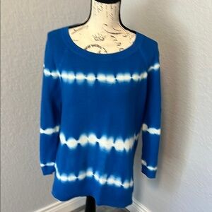 Blue Tie-Dye Sweater